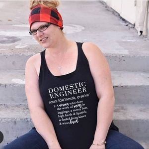 Domestic Engineer Custom Racerback Tank
